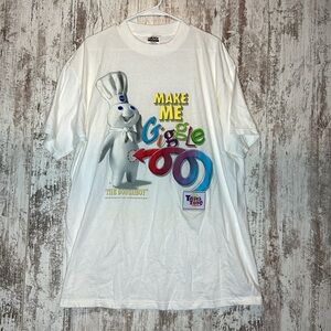 Vintage's Pillsbury The Doughboy Graphic Short Sleeve Giggle T Shirt Adult XL